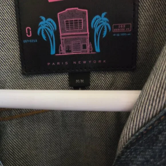 MARC JACOBS - WOMENS CROPPED DENIM JACKET USED WORN SIZE MEDIUM - Picture 2 of 5